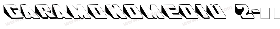 GaramondMediu 2字体转换
